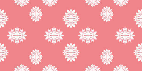 Seamless damask pastele pattern wallpaper. Vintage decor in Victorian style.