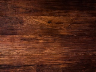 Fototapeta premium Brown wooden plank texture background for design with copy space