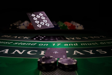 Casino Black Jack table