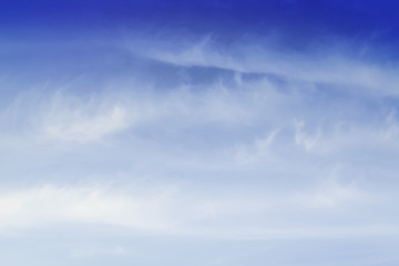 The sky is blue with clouds, beautiful by nature.