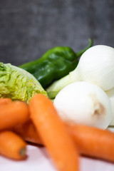 Primer plano de varias hortalizas