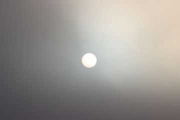 sun covered by clouds