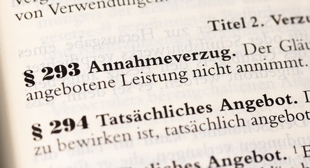 Annahmeverzug, Gl&auml;ubigerverzug in &sect; 293 BGB