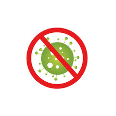 Stop the virus. Stop coronavirus. Crown virus icons. Separate on a white background. pandemic flu virus of the coronavirus. Vector