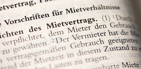 Mietvertrag in § 535 BGB