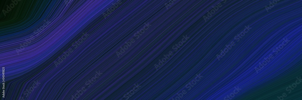 Poster elegant colorful designed horizontal header with very dark blue, midnight blue and very dark green c