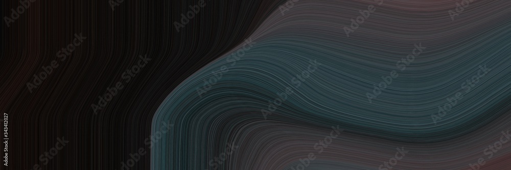Leinwandbilder elegant dynamic canvas with very dark pink, dark slate gray and very dark blue colors. fluid curved 