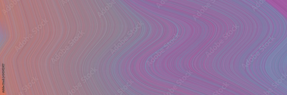 Leinwandbilder elegant dynamic horizontal canvas with gray gray, rosy brown and indian red colors. fluid curved flo