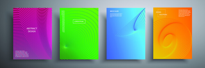 Abstract vector illustration of a colored cover with graphic geometric elements. Template for brochures, covers, notebooks, banners, magazines and flyers, modern design template for websites.