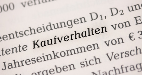 Kaufverhalten, K&auml;uferverhalten