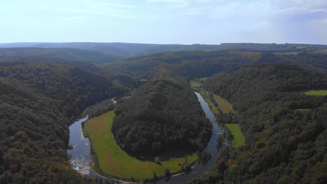 Aerial view from Le Tombeau du G&eacute;ant, Bouillon