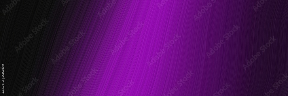 Poster elegant dynamic designed horizontal poster with very dark pink, dark magenta and purple colors. flui