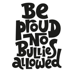 Anti Bullying Lettering