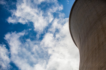 Cooling towers of nuclear power plant.