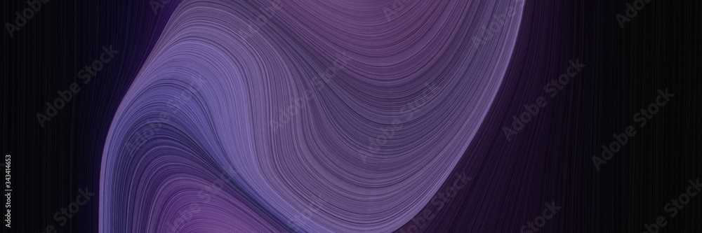 Poster elegant colorful card design with very dark pink, dark slate blue and old lavender colors. fluid cur