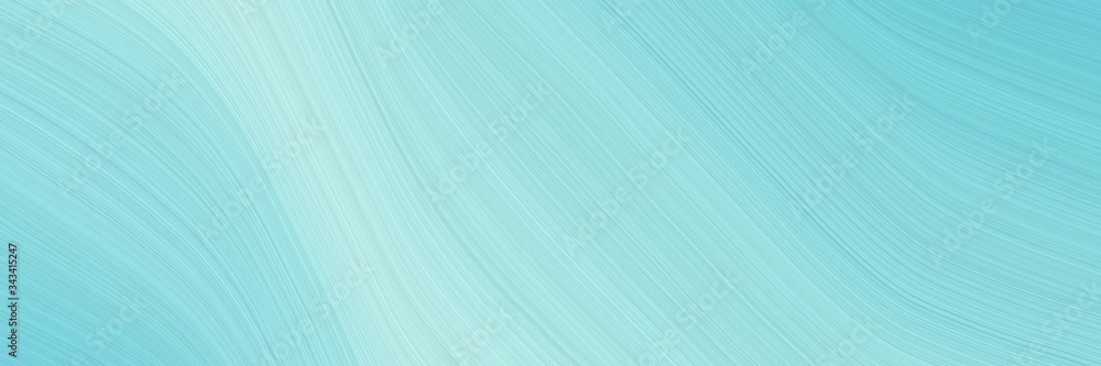 Poster elegant dynamic designed horizontal card with light blue, sky blue and pale turquoise colors. fluid 