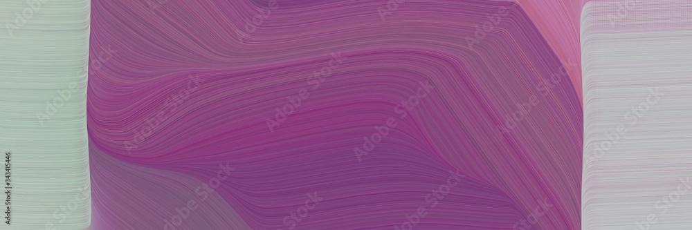 Poster elegant colorful poster with antique fuchsia, ash gray and rosy brown colors. fluid curved lines wit