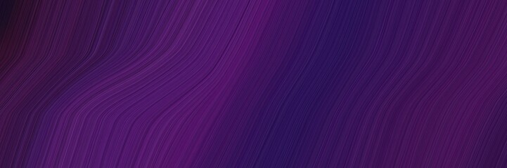 elegant flowing horizontal header with very dark violet, very dark magenta and dark slate blue colors. fluid curved lines with dynamic flowing waves and curves