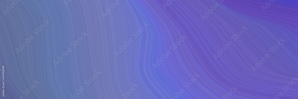 Poster elegant decorative designed horizontal cover with slate blue, light slate gray and medium slate blue