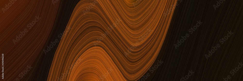 Leinwandbilder elegant flowing canvas with very dark red, sienna and chocolate colors. fluid curved lines with dyna