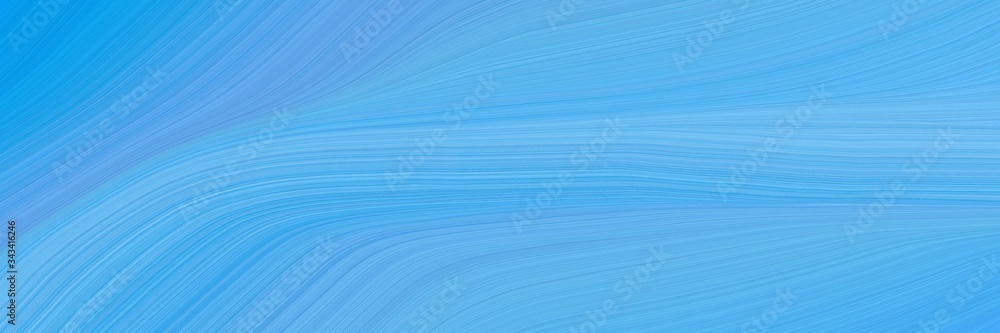 Leinwandbilder elegant colorful designed horizontal card with corn flower blue, dodger blue and light sky blue colo
