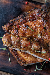 Pork Meat Chop Cooked On The Barbecue Grill