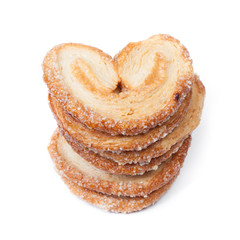 Heart shaped puff pastry