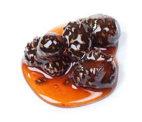 Spill of pine cone jam