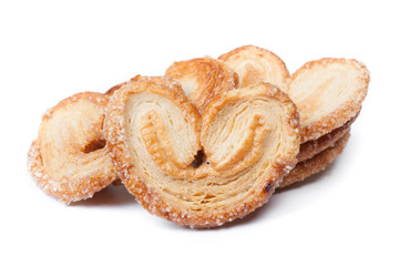 Obraz na płótnie Canvas Heart shaped puff pastry
