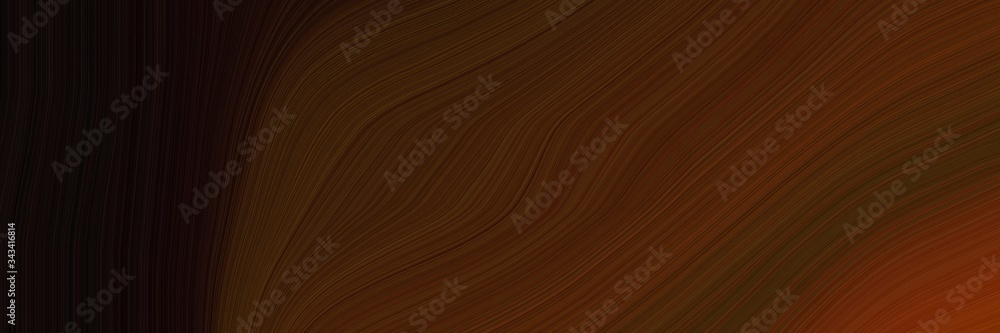Aufkleber elegant artistic canvas design with very dark red, black and chocolate colors. fluid curved lines wi