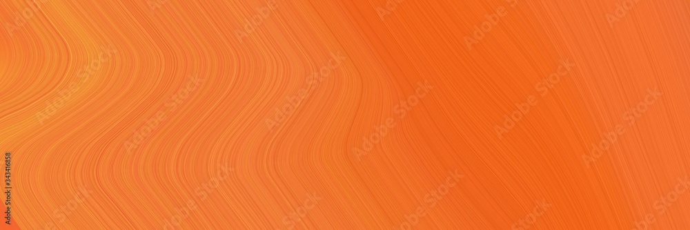Poster elegant modern banner with tomato, coral and pastel orange colors. fluid curved lines with dynamic f