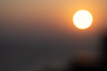 Blur background of sunset