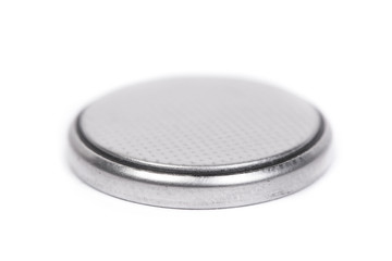 Flat lithium round button cell battery