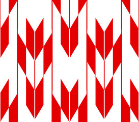 Obraz premium Red Seamless Japanese pattern representing arrows