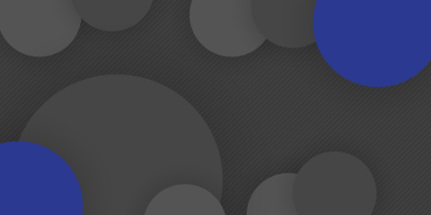 Bright navy blue dynamic abstract vector background with circle shapes. Trendy classic color of 2020. 3d cover of business presentation banner for sale event night party. Fast moving soft shadow