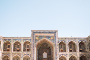 Obraz premium Uzbekistan Samarkand. Registan. Mosque in oriental style.