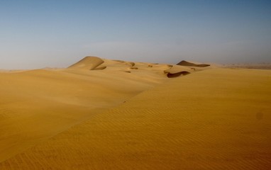Fototapeta na wymiar Scenic View Of Desert Against Clear Sky
