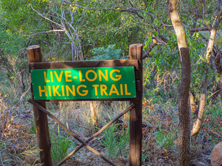 Hiking Trail sign