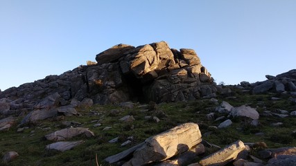 cave on top of monte do galiñeiro at Vigo