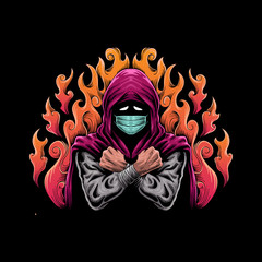 social distancing vector illustration