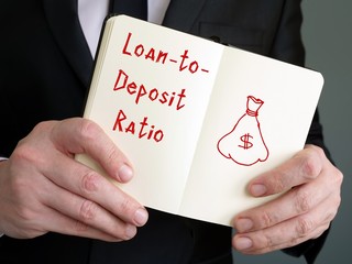 Business concept meaning Loan-to-Deposit Ratio LDR with phrase on the page.