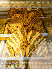 Baklava display, Istanbul, Turkey