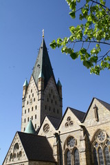 cathedral to paderborn, nrw, germany,