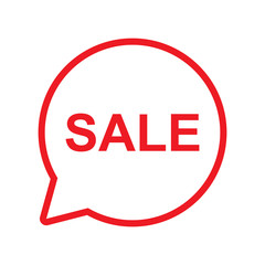 sale sign outline vector