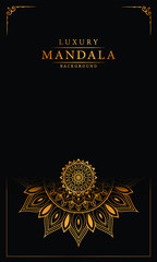 Luxury mandala background with arabesque pattern arabic islamic east style for Wedding card, book cover.	