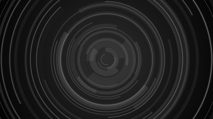 Circle black gray technology Hi-tech  dark background. Abstract graphic digital future concept design.