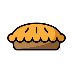 pie - food icon vector design template