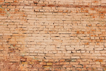 Texture of old brick wall brown