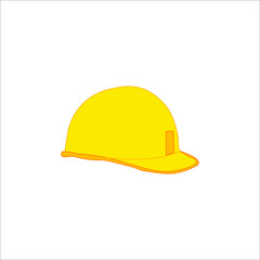 bricklayer's helmet. illustration for web and mobile design.