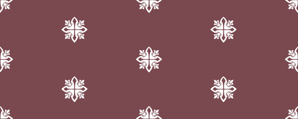 Flower damask ornate seamless pattern. Vector surface design for fabric, apparel textile, book, interior, wallpaper